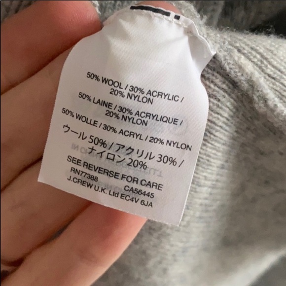 J Crew | Light Grey Cropped Sweater Blazer - Picture 4 of 5